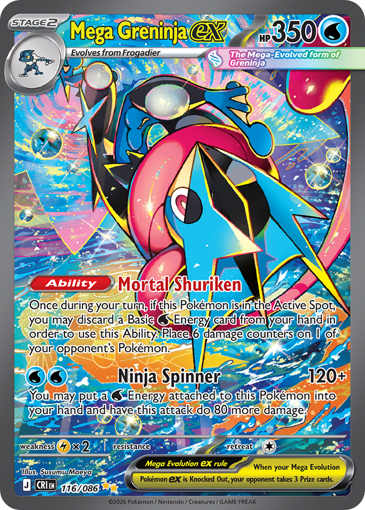 Mega Greninja ex Special Illustration Rare from Chaos Rising