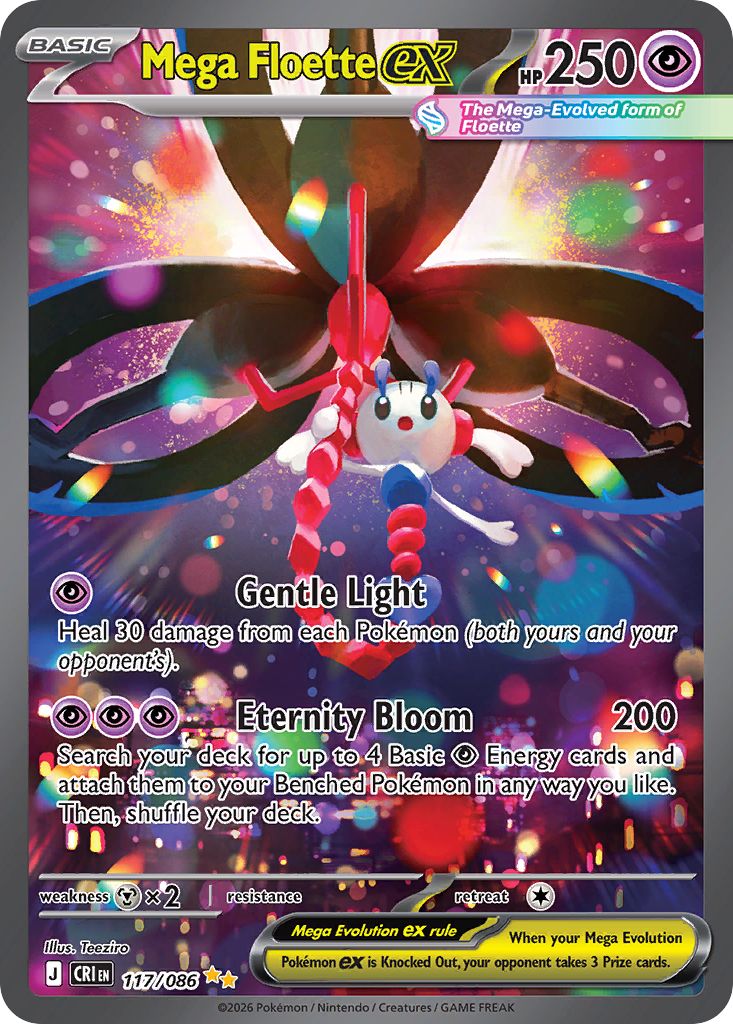 Mega Floette ex Special Illustration Rare from Chaos Rising