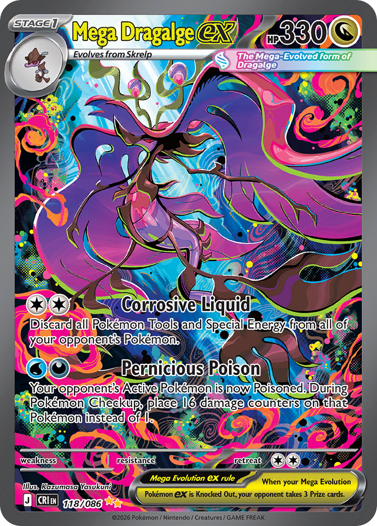 Mega Dragalge ex Special Illustration Rare from Chaos Rising