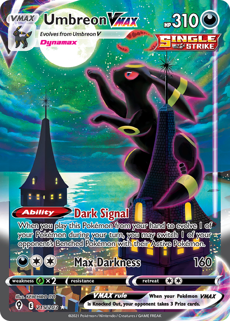 Umbreon VMAX Alt Art (Moonbreon) from Evolving Skies