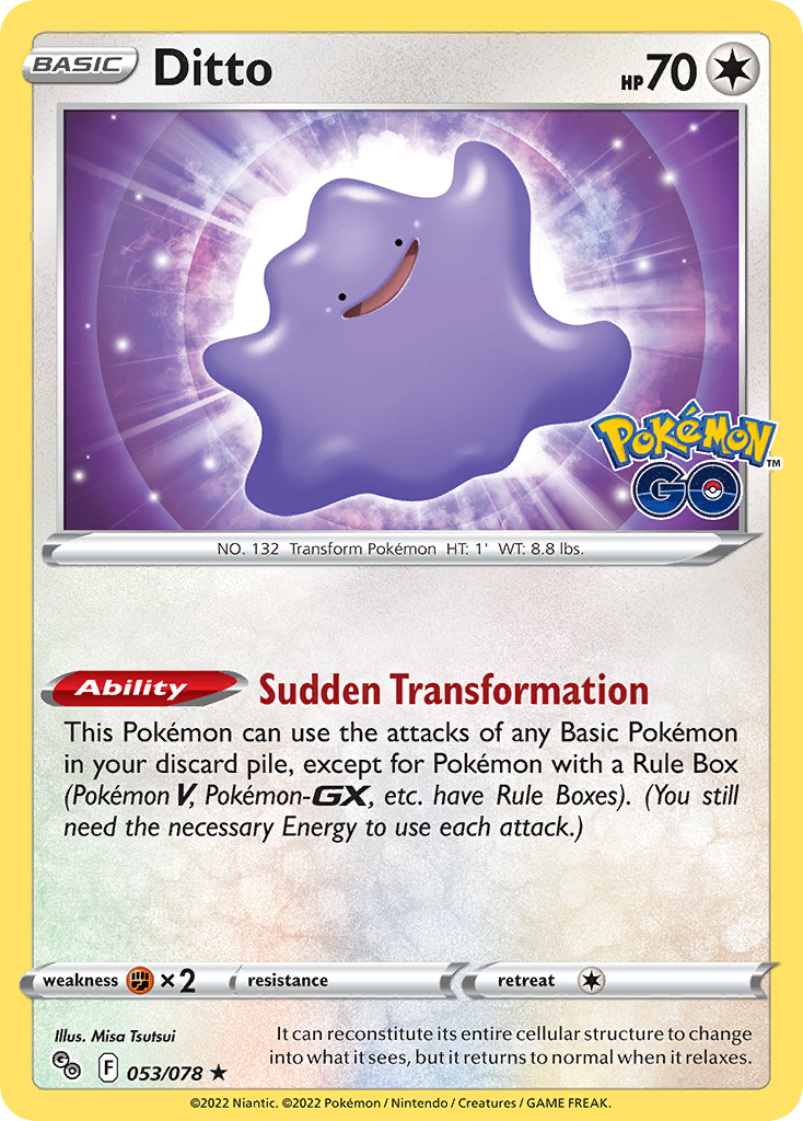 Ditto from Pokemon GO