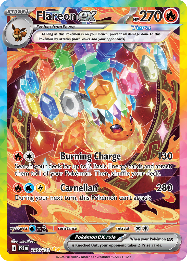 Flareon ex Special Illustration Rare from Prismatic Evolutions
