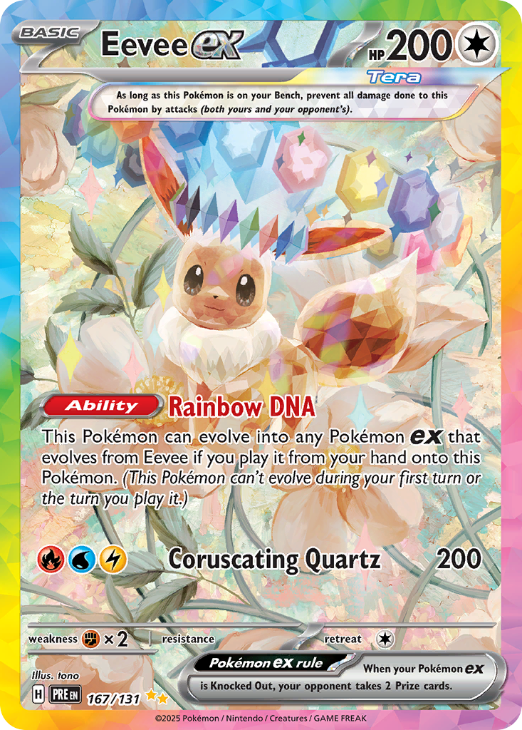 Eevee ex Special Illustration Rare from Prismatic Evolutions