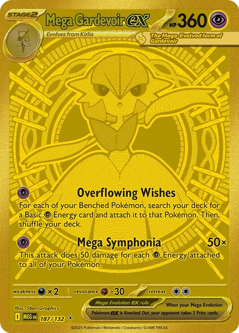 Mega Gardevoir ex Mega Hyper Rare, Mega Evolution 187