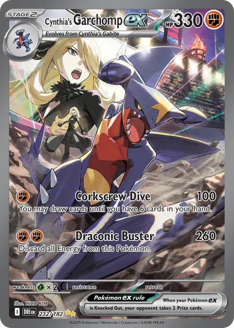 Cynthia's Garchomp ex Special Illustration Rare, Destined Rivals 232