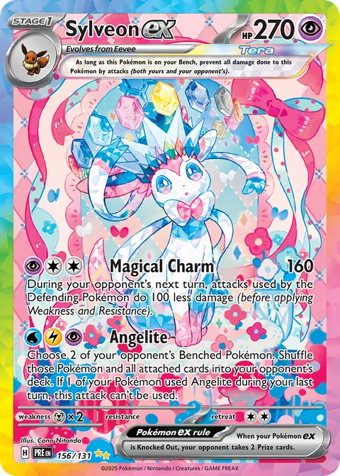Sylveon ex Special Illustration Rare, Prismatic Evolutions 156