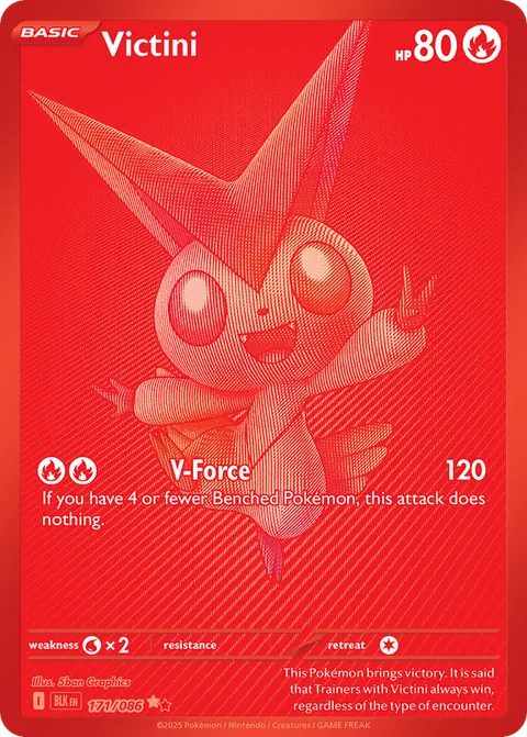 Victini Black White Rare, Black Bolt 171