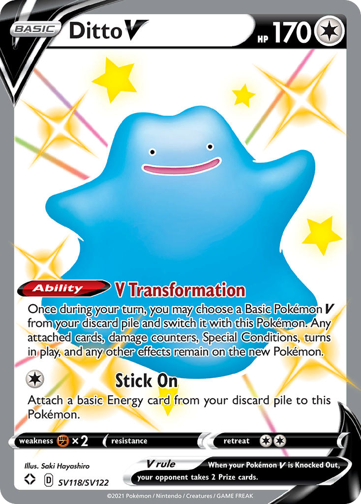 Ditto V Shiny from Shining Fates Shiny Vault